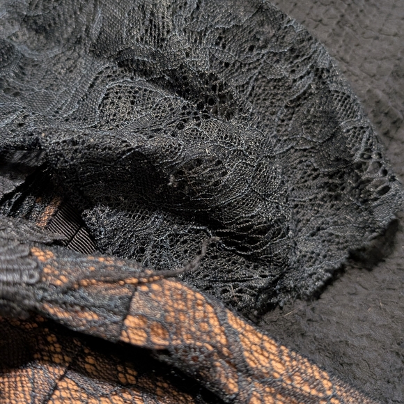 Byron Lars Sheer Black Lace Midi Dress - Picture 3 of 6